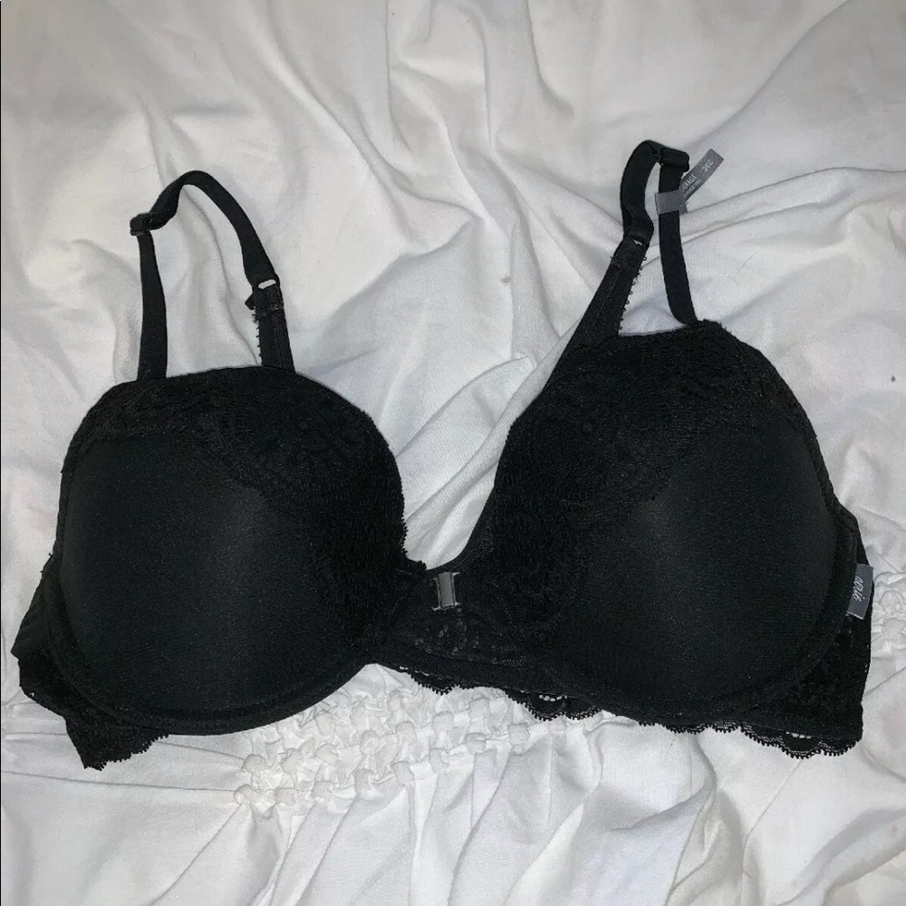 Aerie Bra Demi Coverage 36C Black [NEVER WORN]